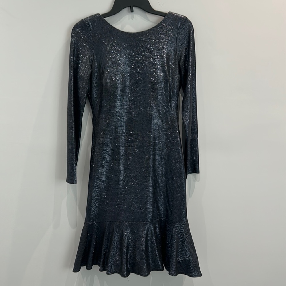 Navy shimmer party dress